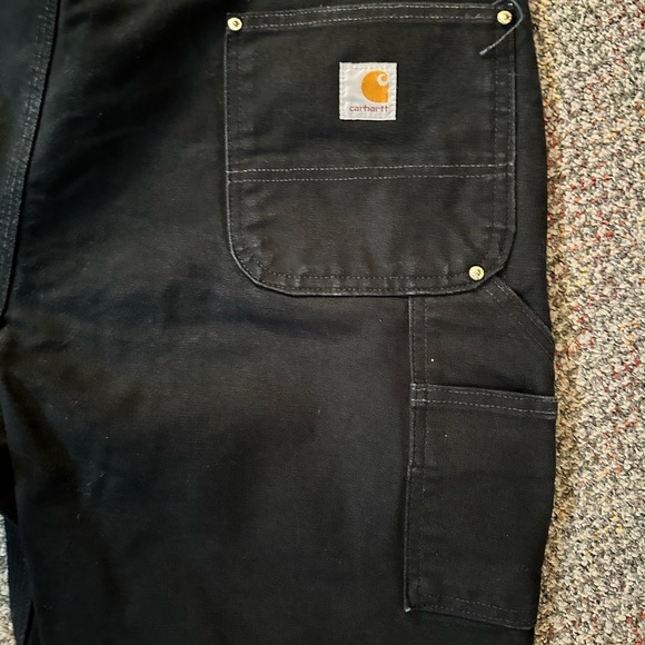 Carhartt Double Knee Pants LOOSE FIT Black Men’s Size 42x30 - Picture 5 of 7